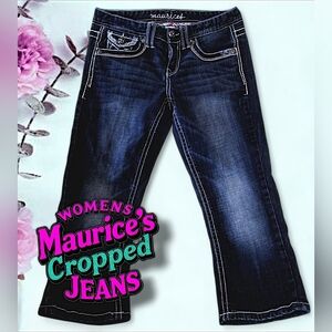 Ladies/Juniors Maurices Capri Denim Low Rise Jeans Size 7/8 Regular